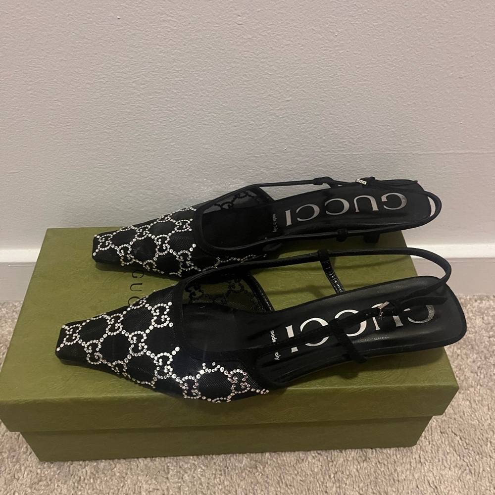 Gucci Black and Silver Heels - Picture 3 of 7